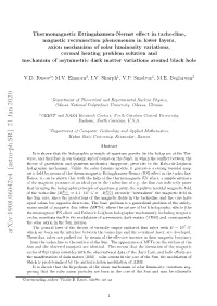 Arxiv:1908.06042V4 [Astro-Ph.SR] 21 Jan 2020 Which Are Born on the Interface Between the Tachocline and the Overshoot Layer, Are Developed