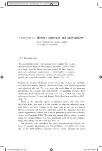 Bohm's Approach and Individuality
