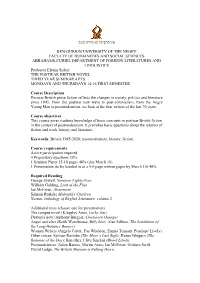 Course Proposals 97-8