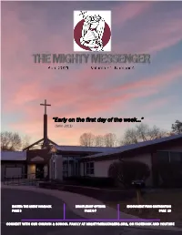 “Early on the First Day of the Week…” (John 20:1)
