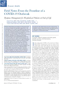 Field Notes from the Frontline of a COVID-19 Outbreak