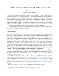 Mikee Delony Abilene Christian University Peer-Reviewed Robin