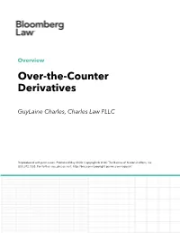 Over-The-Counter Derivatives