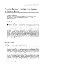 Parallel Pathways for Spectral Coding in Primate Retina