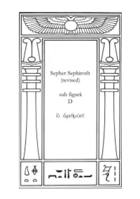 Sepher Sephiroth (Revised)
