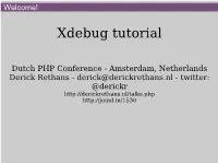 Xdebug Tutorial