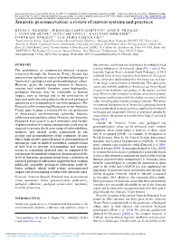 Antarctic Geoconservation: a Review of Current Systems and Practices