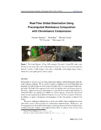 Real-Time Global Illumination Using Precomputed Illuminance Composition with Chrominance Compression