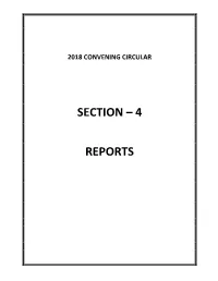Section – 4 Reports