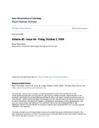 Volume 45 - Issue 04 - Friday, October 2, 2009