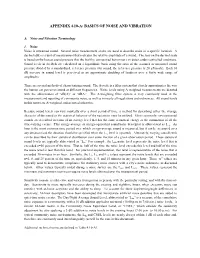 Appendix 4.10-A: Basics of Noise and Vibration
