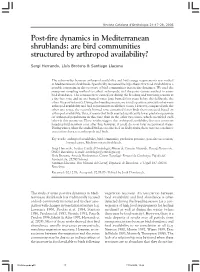 Are Bird Communities Structured by Arthropod Availability?