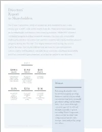 Directors' Report to Shareholders