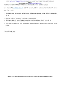 Heart Rate Variability in Patients with Cirrhosis: a Systematic Review and Meta-Analysis