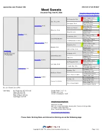 Meat Sweats Chestnut Filly; Feb 05, 2020 View Complete Auction History Click Here for Interactive Nicking