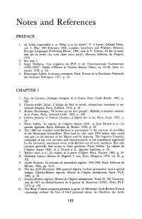 Notes and References