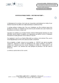 Statuts Du SMOTHD