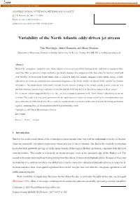 Variability of the North Atlantic Eddy-Driven Jet Stream