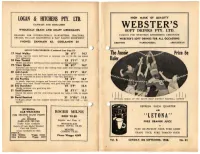 Webster's Wholesale Grain and Chaff Merchants Soft Drinks Pty