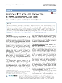 Alignment-Free Sequence Comparison: Benefits, Applications, and Tools Andrzej Zielezinski1, Susana Vinga2, Jonas Almeida3 and Wojciech M