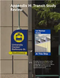 Appendix H: Transit Study Review