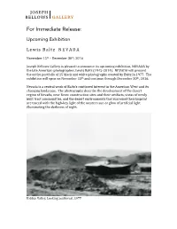 For Immediate Release