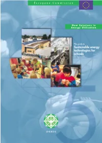 Guide to Sustainable Energy Technologies for Schools