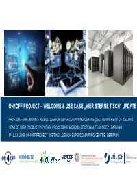 On4off Project – Welcome & Use Case „Vier Sterne Tisch“