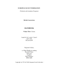 Scout Handbook; It Will Help You, Whether You Are a Scout, Rover, Or Scoutmaster, to Follow Scouting's Rugged Trail; Read It Well