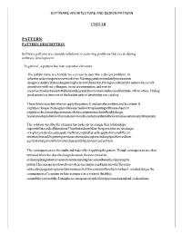 Unit-Iii Pattern