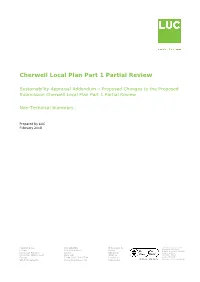 Cherwell Local Plan Part 1 Partial Review