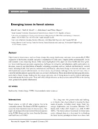 Emerging Issues in Forest Science