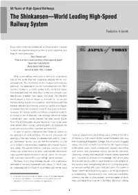 JRTR No.64 Feature 50 Years of High-Speed Railways