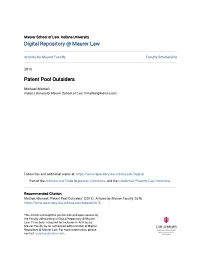Patent Pool Outsiders