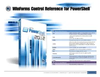 Text Sets the Text of the Control. This May Be the Title of a Form Or The