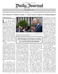 The Conviction of Michael Avenatti: a ‘Lessons Learned’ Analysis for Hardball Litigators