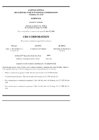 Cbs Corporation