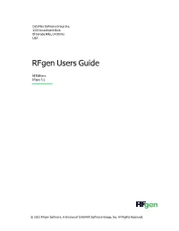 Rfgen Users Guide