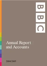 Annual Report and Accounts