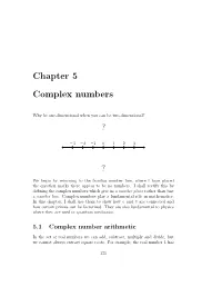 Chapter 5 Complex Numbers