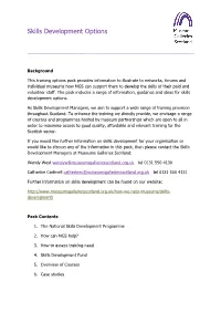 Skills Development Options