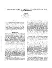 A Reasoning-Based Defogger for Opponent Army Composition Inference Under Partial Observability