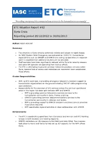 ETC Sitrep Template