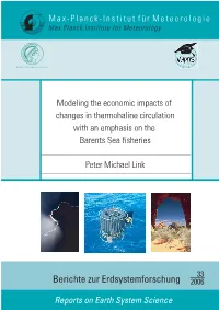 Modeling the Economic Impacts of Changes in Thermohaline Circulation with an Emphasis on the Barents Sea Fisheries