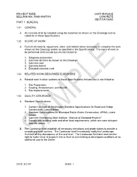 Project Name Cast-In-Place Bellingham, Washington Concrete Section 03300 Part 1 General