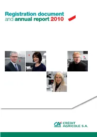 Registration Document and Annual Report 2010 3 Summary