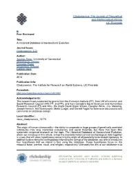 A Historical Database of Sociocultural Evolution