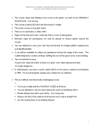 Duathlon Cycle Course Risk Assessment