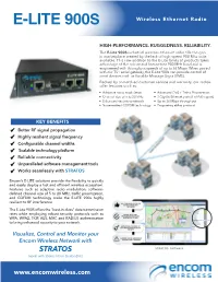 E-LITE 900S Wireless Ethernet Radio