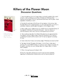 Killers of the Flower Moon by David Grann
